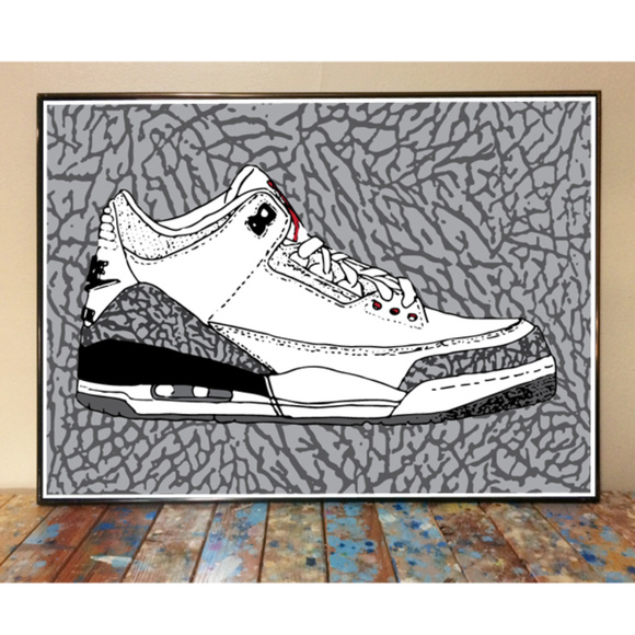 air jordan 3 drawing